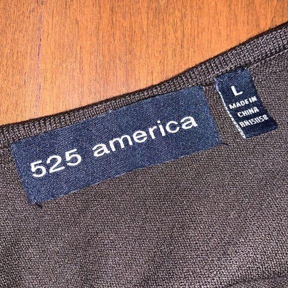 525 America Womens Pullover Sweater Knit Cutout Back Tunic Brown Large - Picture 8 of 10